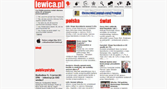 Desktop Screenshot of lewica.pl