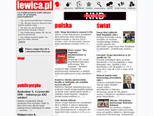 Tablet Screenshot of lewica.pl
